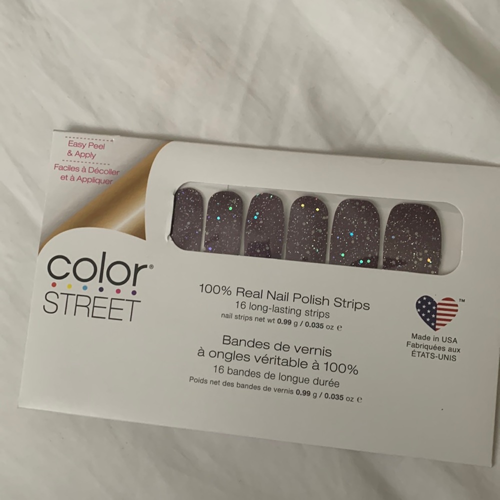 Nail Polish Strips-Bordeaux Glitz